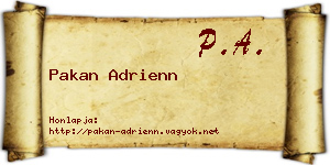 Pakan Adrienn névjegykártya